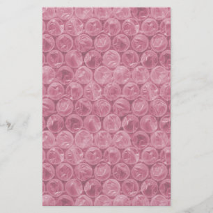 Rosa bubbelskrot mönster brevpapper