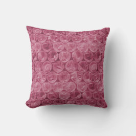 Rosa bubbelskrot mönster kudde