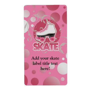 Rosa Bubble Swirl Roller Skate Fraktsedel