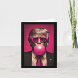 Rosa Bubblegum Graphic Kort