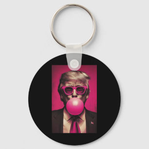 Rosa Bubblegum Graphic Nyckelring