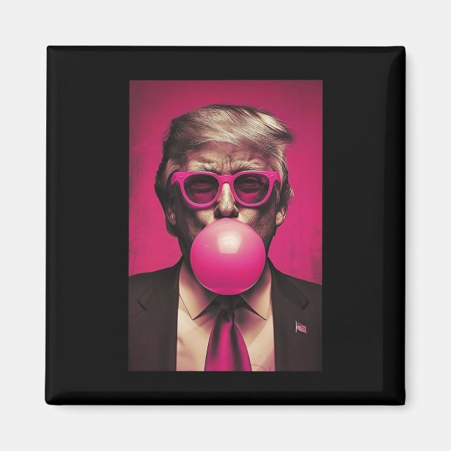 Rosa Bubblegum Magnet (Framsidan)