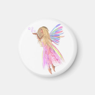 Rosa Bubbles Fairy Magnet
