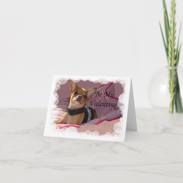 Rosa Bubbles Ram är min Valentine Helgkort (Framsida)