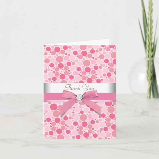 Rosa Bubbles-Rosa - tackkort (Framsida)