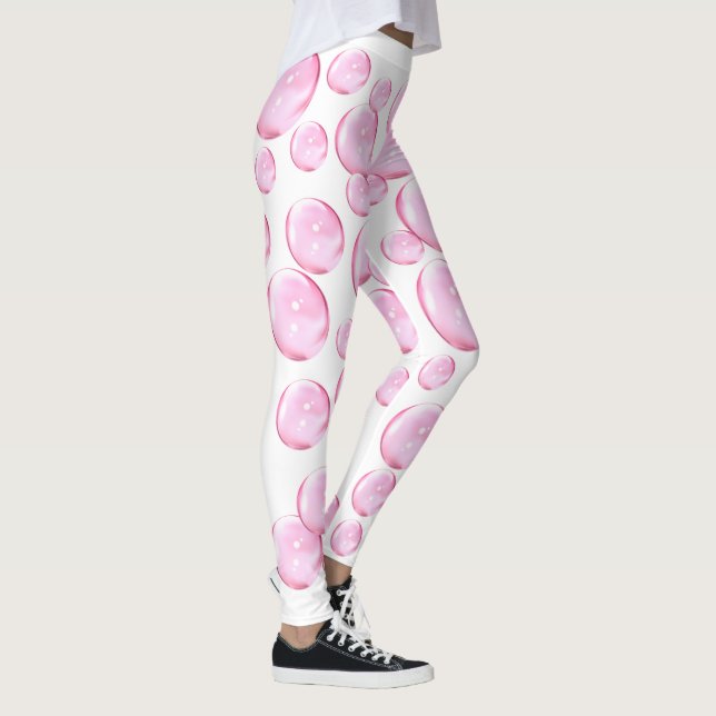 Rosa Bubbles White Leggings (Höger)