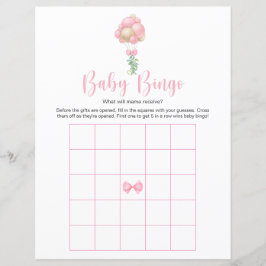Rosa Bubblor Babyskor Bingo Game