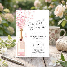 Rosa Bubbly Brunch Bröllopsdusch