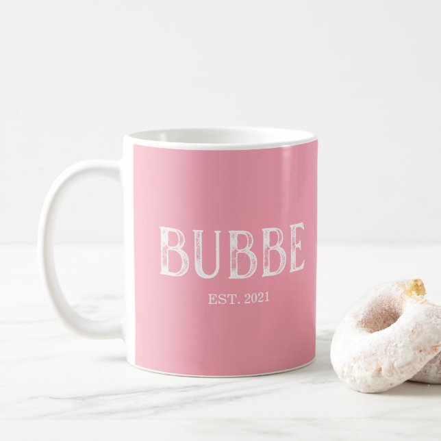 Rosa Bubbubbinår Kaffemugg (Med munk)
