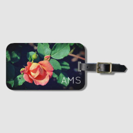 Rosa Budding Ro Monogram Bagagebricka