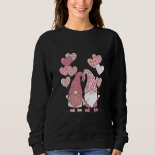 Rosa Buffalo-rutiga Hjärt-gnomar Alla hjärtans dag T Shirt