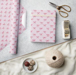 rosa bugar mönster Alla hjärtans dag Presentpapper