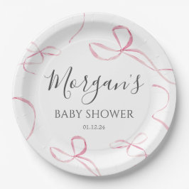 Rosa bugar Papper Tallrikar, dekorationer för kurv