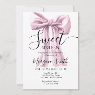 Rosa-bugginbjudan, Sweet sixteen Inbjudningar