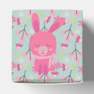 Rosa Bunnies och Flowers Presentaskar
