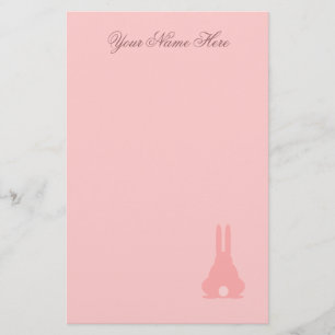 Rosa Bunny Brevpapper