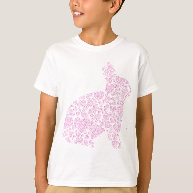 Rosa Bunny Girls Shirt T (Framsida)