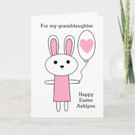 Rosa Bunny Glad påsk farmdotter Helgkort