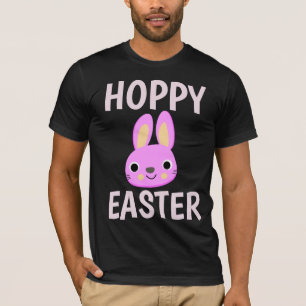 ROSA BUNNY HOPPY PÅSK KIDS T-SHIRTS