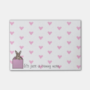 rosa bunny-in-the-box post-it block