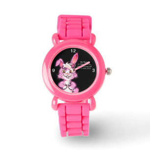 Rosa Bunny Kids Borttappad och barnvakt Armbandsur