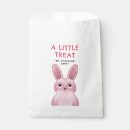 Rosa Bunny med Glass Födelsedagsfest för flickor