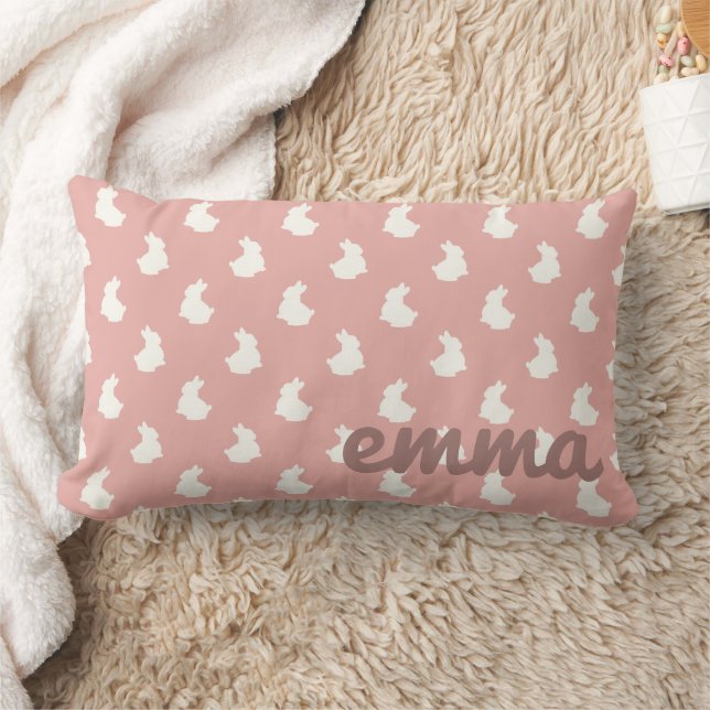  Rosa Bunny Nursery Lumbarkudde (Filt)
