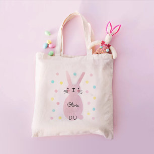 Rosa Bunny Personlig Tygkasse