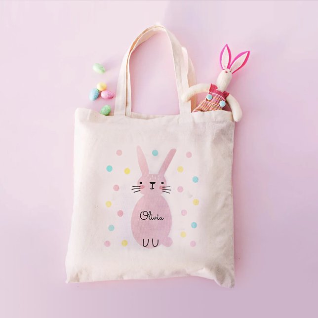 Rosa Bunny Personlig Tygkasse (Skapare uppladdad)