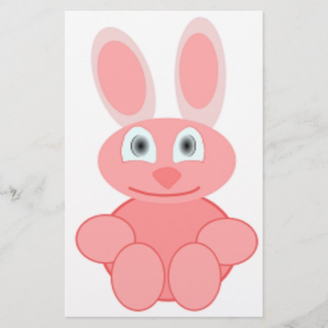 ROSA BUNNY RABBIT BREVPAPPER (Framsida)