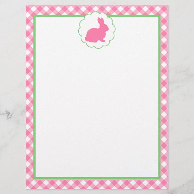 Rosa Bunny Silhouette (Framsida)