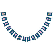 Rosa Burger och Fries Grattis på födelsedagen