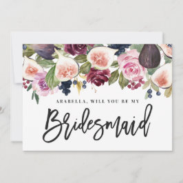 Rosa-, burgundi- och fikonbrider i blommigt