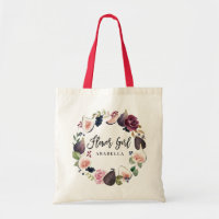 Rosa-, burgundy och figblommigtbrudtärna