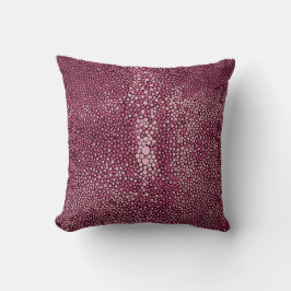 Rosa & Burgundy Shagreen Kudde