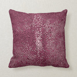 Rosa & Burgundy Shagreen Kudde