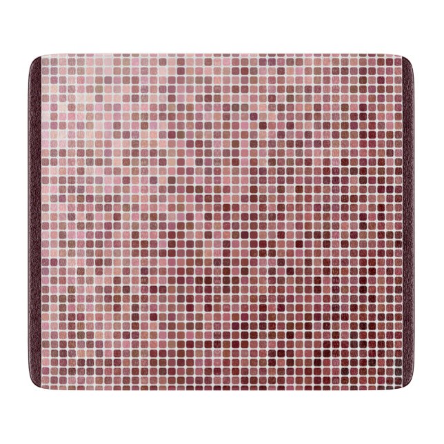 Rosa Burgundy Square Mönster Modern (Framsidan)