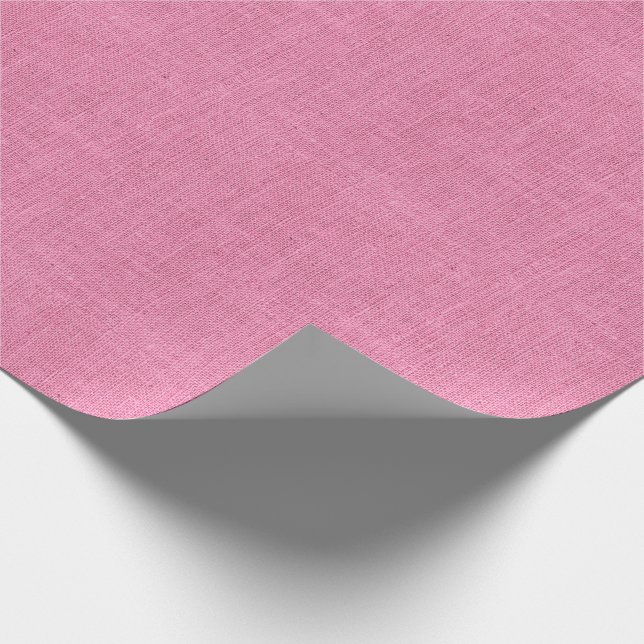 Rosa Burlapstruktur Presentpapper (Hörn)