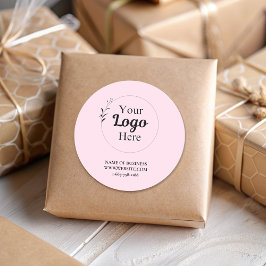  Rosa Business Logotyp modern Runt Klistermärke