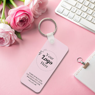 Rosa Business Logotyp qr-kod modern Nyckelring