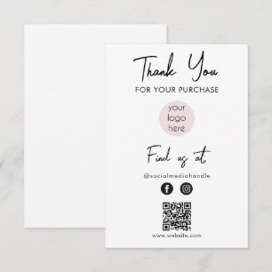 Rosa Business Logotyp Tack Logotyp Social Media Kort