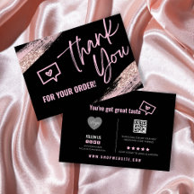 ROSA BUSINESS TACK DU CARD Ro Guld Glitter