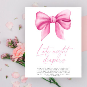 Rosa-butik - Sent nattblöjspel Poster