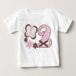 Rosa Butterf2nd Birthday T-shirt