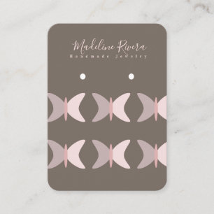 Rosa Butterflies Artisan Earring Visning Cards