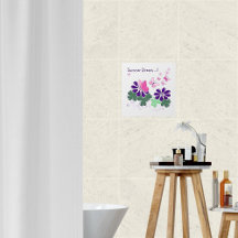 Rosa Butterflies och Indigo Flowers Bath