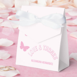 Rosa Butterflies Quinceanera Presentaskar