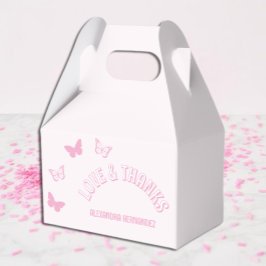 Rosa Butterflies Quinceanera Presentaskar