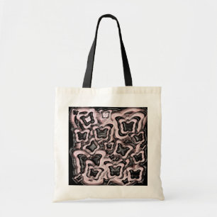 Rosa Butterflies W Bag Tygkasse