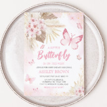 Rosa Butterfly Baby Shower